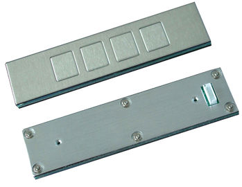 IP65 4 zet het sleutels industriële hoogste paneel roestvrij staaltoetsenbord met 0.45mm korte slag op